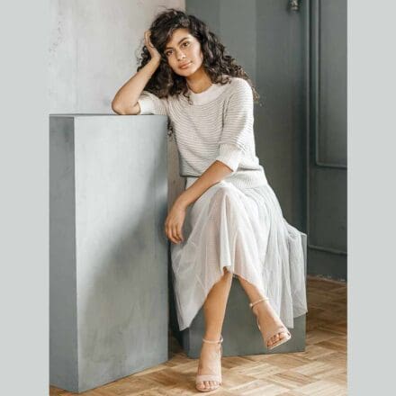 Bluzka ALISEA wzór z włóczką