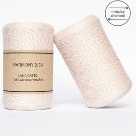 Włóczka Harmony Lana Gatto to cienka wełna merino w robótkach ręcznych ma zastosowanie najczęściej jako nitka dodatkowa. 100 g / 1500 m