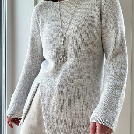 Liv Blouse wzór na druty z włóczką Sole Pascuali