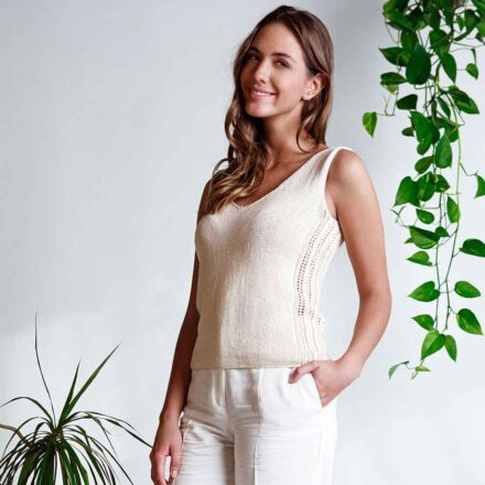 Top LUANA wzór z włóczką
