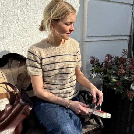 PetiteKnit Ida Tee wzór dziewiarski