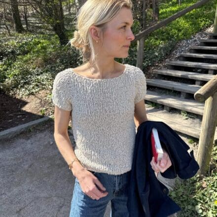 PetiteKnit Wave Tee wzór na druty