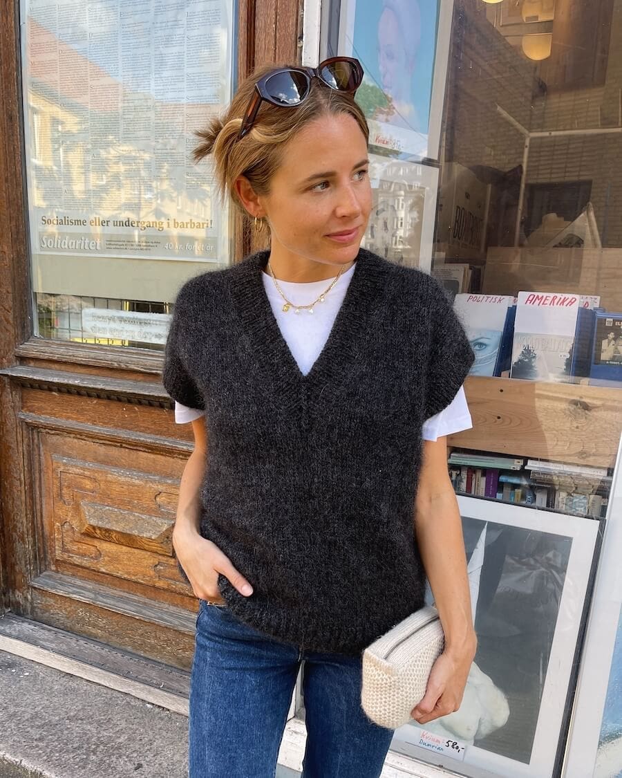 PetiteKnit Weekend Slipover V-Neck wzór na druty