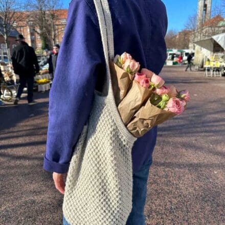 PetiteKnit Breeze Bag wzór na druty z włóczką