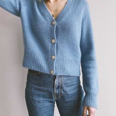 PetiteKnit wzory April Cardigan