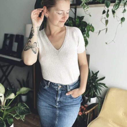 Koszula SOLO TEE wzór z włóczką