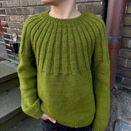 PetiteKnit wzór na druty Harald's Sweater